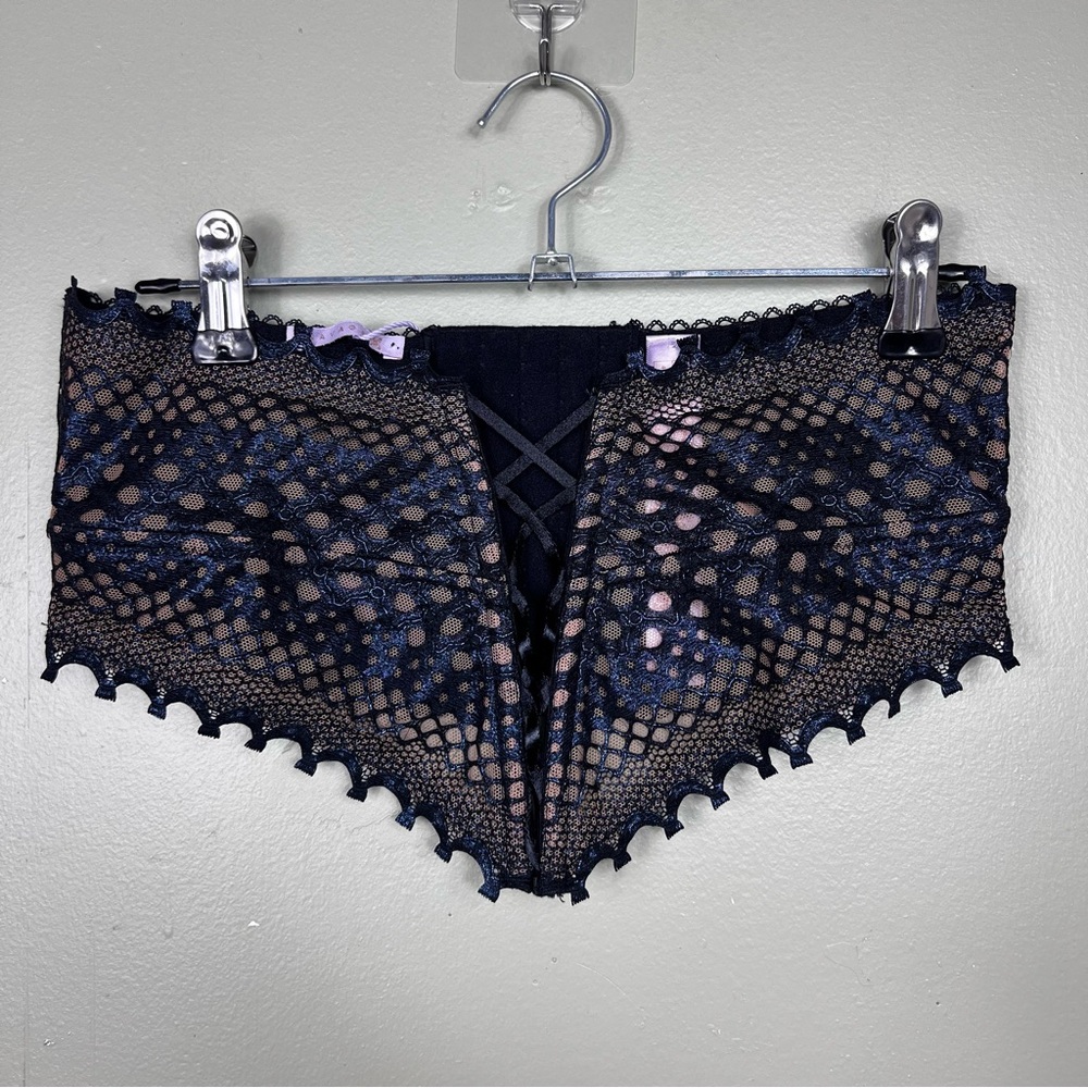 Savage X Fenty sheer lace corset hook clip on bandeau
